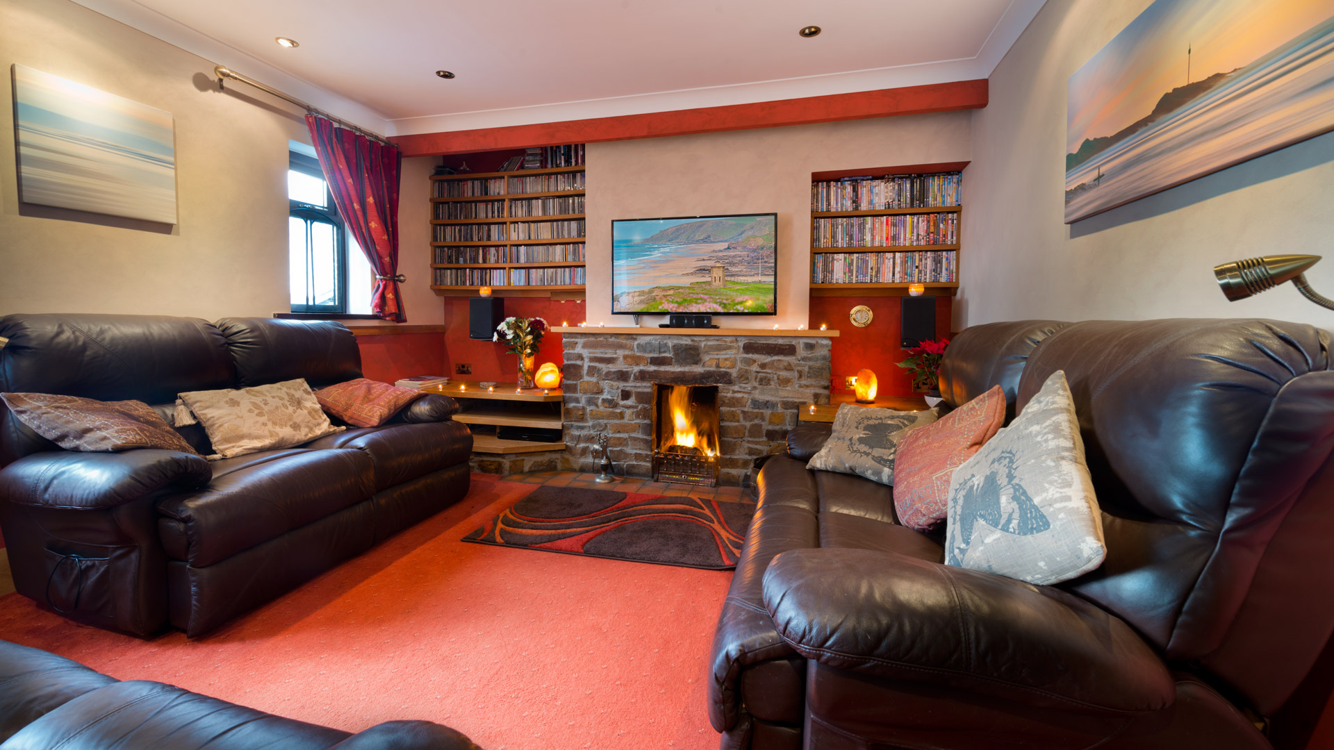 The lovely lounge in our Holiday Cottage Cornwall