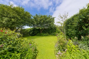 The mature garden at The Beach Haven