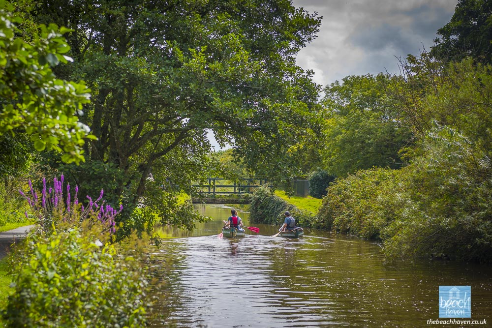 Canoes on Bude Canal at Rodd's Bridge