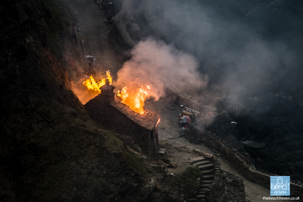 Burning 'Mandalay' for the film 'Rebecca'.