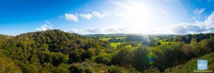 Dartmoor panorama from Hunter's Tor.